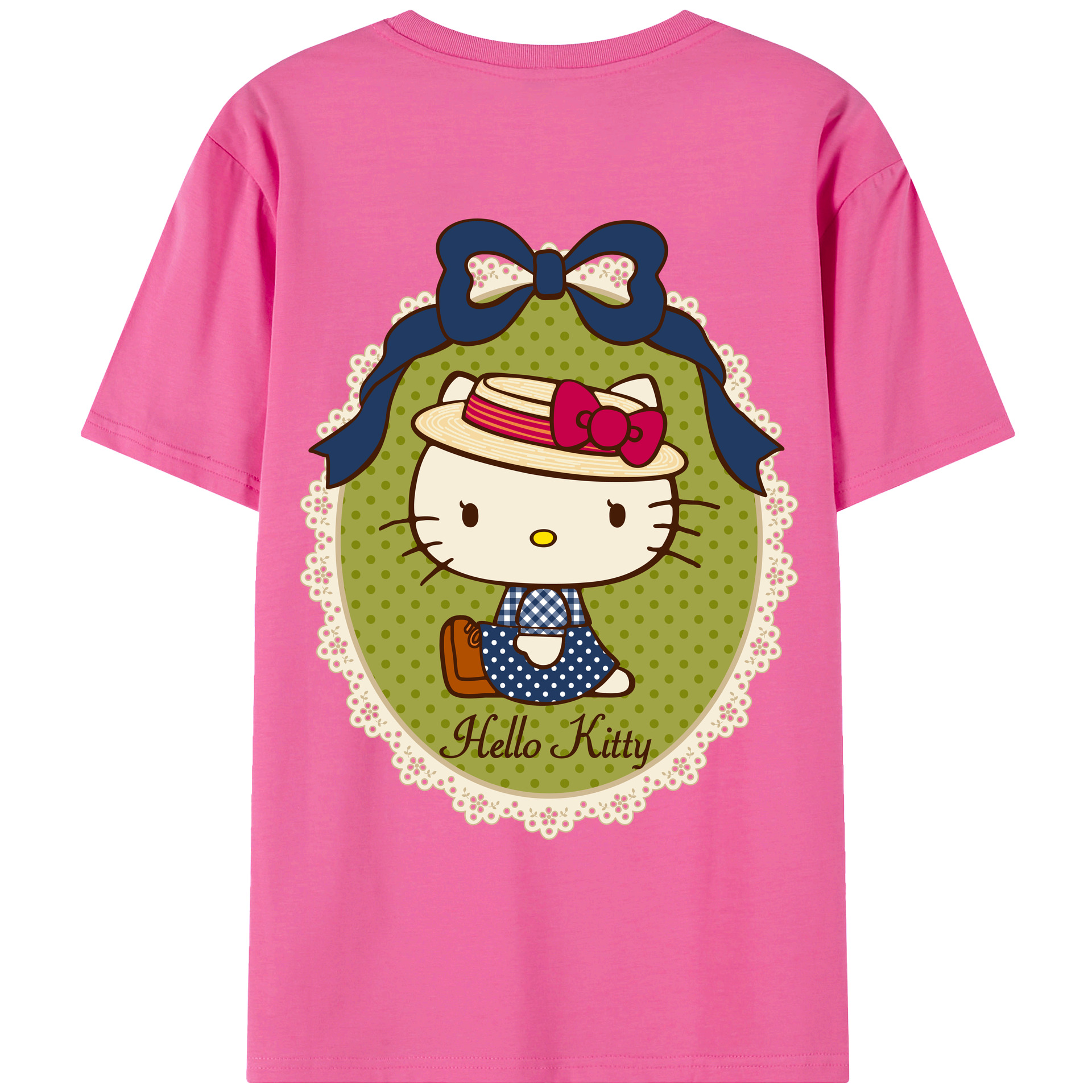 （画像用） Hello Kitty ハローキティ レディース半袖Tシャツ(バックプリント)